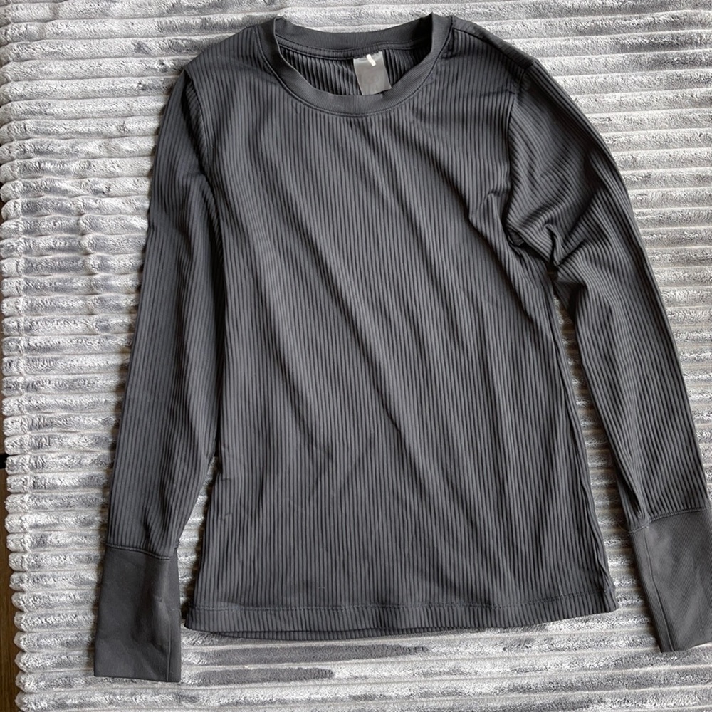 Calia ribbed workout long sleeve